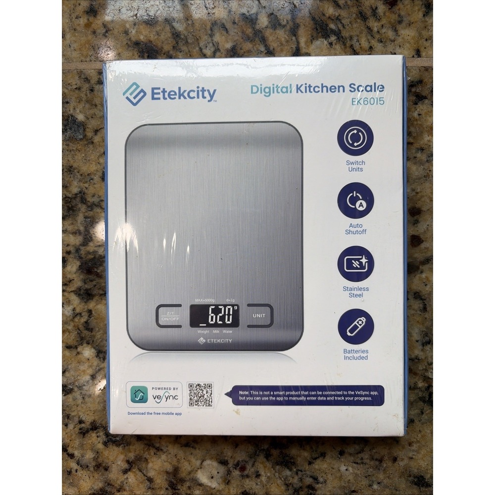 Etekcity Stainless Steel Digital Kitchen Food Scale EK6015 NEW SEALED